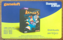 GAMELOFT JEU RAYMAN 3 JEUX CARTE SANS CODE PREPAID PREPAYÉE NO TELECARTE TELEFONKARTE PHONE CARD DUMMY  CALLING - Andere & Zonder Classificatie