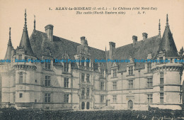 R017948 Azay Le Rideau. The Castle. North Eastern Side. A. Papeghin. No 1 - Monde