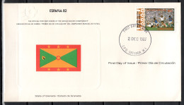 Grenada 1982 Football Soccer World Cup Commemorative FDC - 1982 – Spain