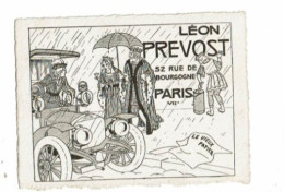 Carte De Visite 19112 LEON PREVOST Illustré ROI REINE VALET Jeu De Carte Société Archéologique Le Vieux Papier - Visitenkarten