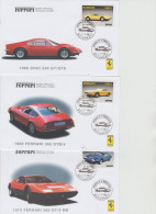 ROUMANIE-N°4575/4580-FDC  -17/12/1999/ --AUTOMOBILES FERRARI-SERIE DE 6 VALEURS-TBE - Voitures