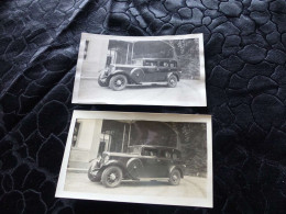 P-203 , Lot De 2 Photos Automobiles, Une Panhard, établissement Thermal, Aix Les Bains, 1931 - Auto's