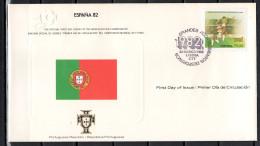 Portugal 1982 Football Soccer World Cup Commemorative FDC - 1982 – Spain