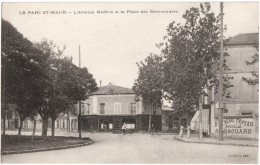 CPA LE PARC SAINT-MAUR  (VAL DE MARNE)  L'AVENUE MÉDICIS ET LA PLACE DES MARRONNIERS - Saint Maur Des Fosses