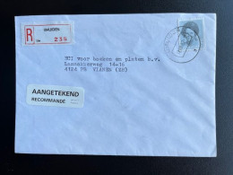 NETHERLANDS 1987 REGISTERED LETTER IJMUIDEN TO VIANEN 12-08-1987 NEDERLAND AANGETEKEND - Briefe U. Dokumente