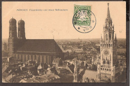 München 1909 - Frauenkirche Und Neuer Rathausturm  - Muenchen