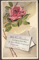 Best Wishes 1922 Beautiful Painted Roses - Anniversaire