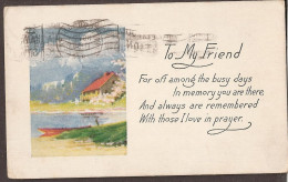 Friendship Card 1922 From Hazelwood Station - Other & Unclassified