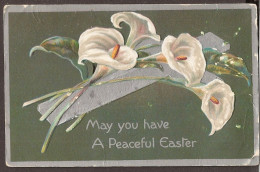 Peaceful Easter 1912 - Geprägt, Embossed, Gaufrée - Pasqua