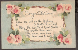 Old "get Well' Card. 1924 - Other & Unclassified