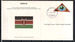 Kenya 1982 Football Soccer World Cup Commemorative FDC - 1982 – Spain