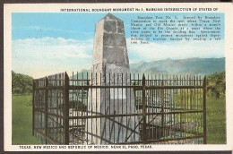 Intersection Of States Of Texas, New Mexico And Republic Of Mexico - Near El Paso, Texas - Andere & Zonder Classificatie