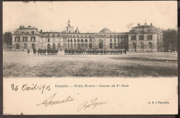 Versailles 1903(!) - Petites Écuries - Caserne Du 1e Génie Avec Des Soldats - Militare - Versailles