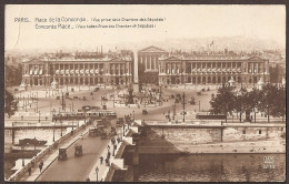 Paris 1922 - Place De La Concorde  Avec Des Trams - Strassenbahn - Animiert, Animé - Markten, Pleinen