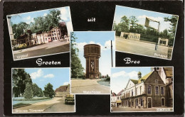 Bree - Vrijthof, Boneput, Grauwe Torenwal, Watertoren, Stadhuis - Bree