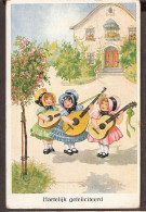 Les Trois Sœurs De Chant Avec Leurs Mandolines  - Jolie CPA 1928  - Vintage Card - Disegni Infantili