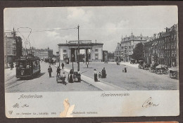 Amsterdam - Haarlemmerplein Met Tram En Koetsjes - 1905 - Amsterdam