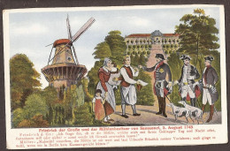 Sanssouci - Friedrich Der Grosse Und Der Mühlenbesitzer. Windmill, Moulin à Vent. - Potsdam
