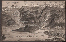 Vierwaldstättersee - Map - Autres & Non Classés