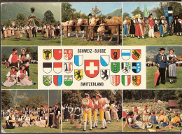 Swiss Costume, Kostuums, Klederdracht, Folklore, Trachten, Wapens, Heraldiek - Autres & Non Classés