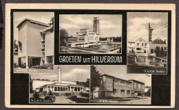 Hilversum 1957 -AVRO Studio, Raadhuis, NCRV Studio, KRO Studio. VARA Studio  - Hilversum