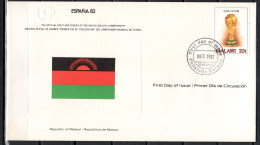 Malawi 1982 Football Soccer World Cup Commemorative FDC - 1982 – Spain