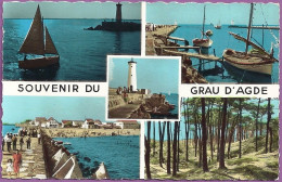 *CPA - 34 - AGDE - Souvenir Du GRAU D'AGDE - Multivues - Agde