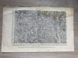 Carte état Major TULLE S.O. 1863 1892 35x54cm AYEN ST-CYPRIEN ST-ROBERT PERPEZAC-LE-BLANC VARS-SUR-ROSEIX LOUIGNAC ST-AU - Geographische Kaarten