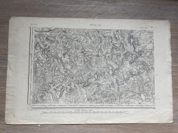 Carte état Major TROYES S.O. 1839 1896 35x54cm MARAYE EN OTHE NOGENT-EN-OTHE ST-MARDS-EN-OTHE EAUX-PUISEAUX BERCENAY-EN- - Carte Geographique