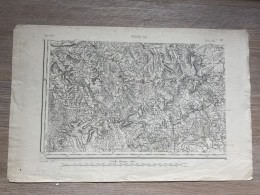 Carte état Major TROYES S.O. 1839 1896 35x54cm MARAYE EN OTHE NOGENT-EN-OTHE ST-MARDS-EN-OTHE EAUX-PUISEAUX BERCENAY-EN- - Mapas Geográficas