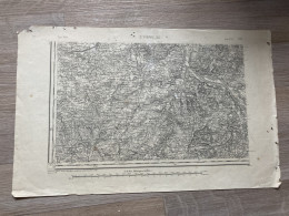 Carte état Major SAINT-PIERRE S.O. 1847 1891 35x54cm POUZY MESANGY NEURE LIMOISE LURCY-LEVIS LE-VEURDRE CHATEAU-SUR-ALLI - Mapas Geográficas