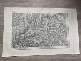 Carte état Major RODEZ S.E. 1893 35x54cm SAINTE JULIETTE SUR VIAUR CALMONT COMPS-LA-GRAND-VILLE CASSAGNES-BEGONHES SALMI - Carte Geographique