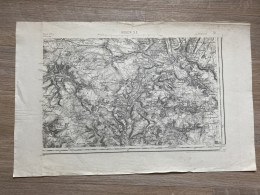 Carte état Major ROUEN S.E. 1889 35x54cm GUERNY ST-CLAIR-SUR-EPTE NOYERS CHATEAU-SUR-EPTE AUTHEVERNES VESLY BUHY DANGU B - Geographische Kaarten