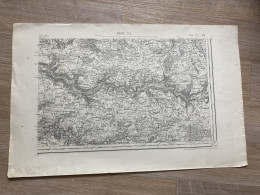 Carte état Major MEAUX S.E. 1888 35x54cm L'EPINE AUX BOIS VENDIERES MARCHAIS-EN-BRIE CELLE-SOUS-MONTMIRAIL VIELS-MAISONS - Cartes Géographiques