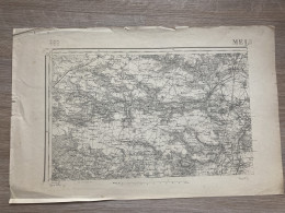 Carte état Major MELUN 1888 35x54cm CHEVREUSE RHODON MILON-LA-CHAPELLE ST-REMY-LES-CHEVREUSE CHOISEL ST-LAMBERT BOULLAY- - Mapas Geográficas