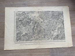 Carte état Major LURE S.O. 1839 1896 35x54cm ADELANS COLOMBE-LES-BITHAINE DAMBENOIT-LES-COLOMBE GENEVREY BETONCOURT-LES- - Geographische Kaarten