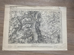Carte état Major COMMERCY 1886 35x54cm ARNAVILLE NOVEANT-SUR-MOSELLE CORNY-SUR-MOSELLE ARRY BAYONVILLE-SUR-MAD PAGNY-SUR - Cartes Géographiques