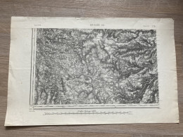 Carte état Major BRIOUDE S.O. 1855 1891 35x54cm PRADIER LANDEYRAT ALLANCHE VEZE VERNOLS MARCENAT MOLEDES MONTGRELEIX SEG - Mapas Geográficas