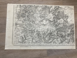 Carte état Major SARREGUEMINES S.O. 1901 33x50cm BOULAY MOSELLE ROUPELDANGE DENTING MOMERSTROFF HALLING-LES-BOULAY HELST - Geographical Maps