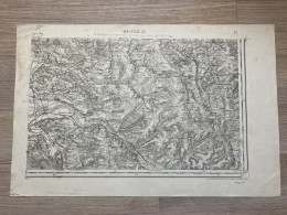 Carte état Major BAR LE DUC 1888 33x50cm HARGEVILLE LES HAUTS DE CHÉE GENICOURT-SOUS-CONDE HARGEVILLE-SUR-CHEE LOUPPY-SU - Geographical Maps