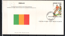Mali 1982 Football Soccer World Cup Commemorative FDC - 1982 – Spain