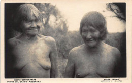 ARGENTINA - Chaco - 100 Years Old Topless Indian Women - REAL PHOTO Publ. Herrera. - Argentina