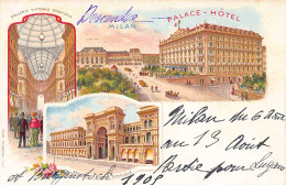 MILANO - Cartolina Litografica - Palace Hôtel - Ed. Salomone - Milano (Milan)