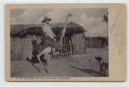 Angola - Dr Salvador On His Ostrich (Cuamato, Cunene Province) - Publ. Herculano De Campos  - Angola