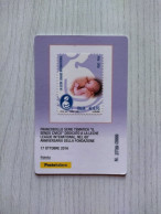 2016 ITALIA "60° ANNIVERSARIO FONDAZIONE LECHE LEAGUE INTERNATIONAL" Tessera Filatelica - Cartes Philatéliques