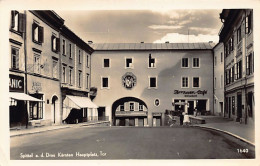 Österreich - Spittal An Der Drau (K) Kärnten Hauptplatz - Tor - Terrassen-Café - Friseur E. Matschy - Spittal An Der Drau