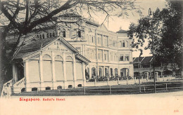 Singapore - Raffles' Hotel (spelled Raffel's Hotel) - Publ. Max H. Hilckes 115 - Singapore