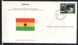 Ghana 1982 Football Soccer World Cup Commemorative FDC - 1982 – Spain