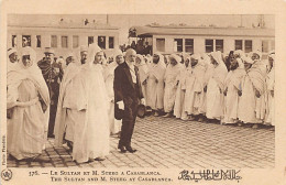 Maroc - Le Sultan Mohamed V Et M. Steeg, Résident Général, à Casablanca - Photo Flandrin - Ed. Flandrin 576 - Andere & Zonder Classificatie