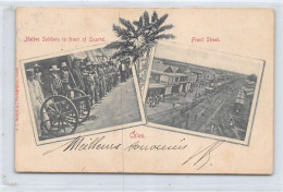 Panama - COLON - Native Soldiers In Front Of Quartel - Front Street - Publ. I. L. Maduro Jr.  - Panamá